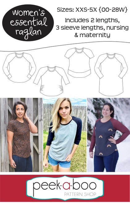 Women's Essential Raglan Pattern 