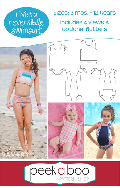 Riviera Reversible Swimsuit Pattern 
