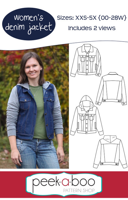 Women's Denim Jacket Sewing Pattern