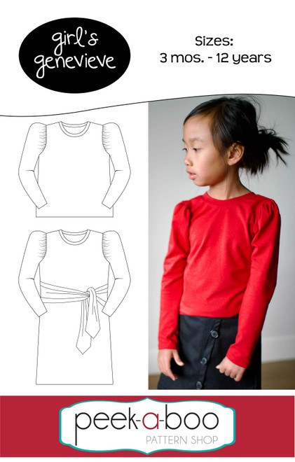 Girl's Genevieve Top & Dress Pattern 