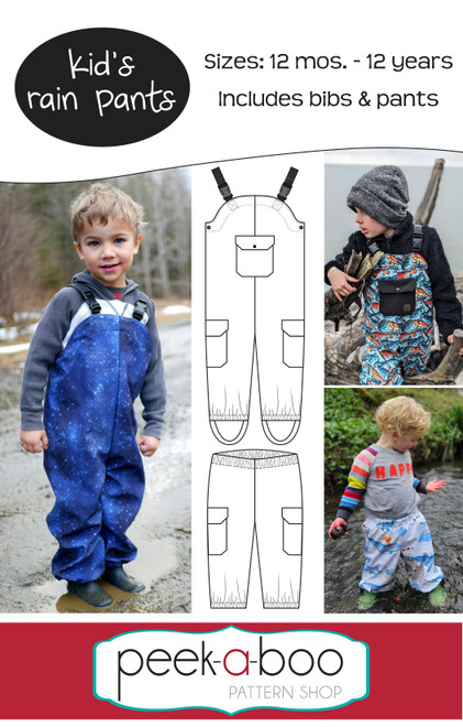Kid's Rain Pants Pattern 
