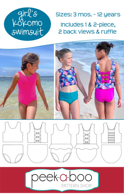 Girl's Kokomo Swimsuit Pattern 