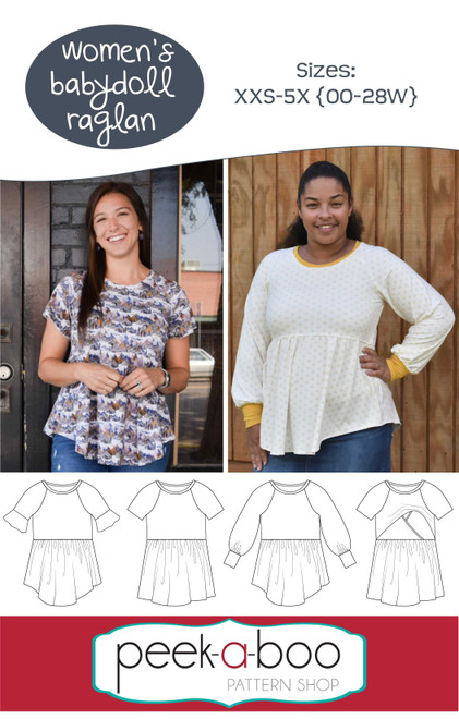 Women's Babydoll Raglan Pattern 