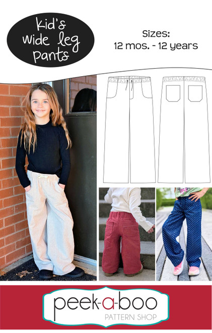 Kid's Wide Leg Pants Pattern 
