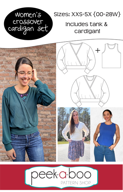 Women's Crossover Cardigan Pattern