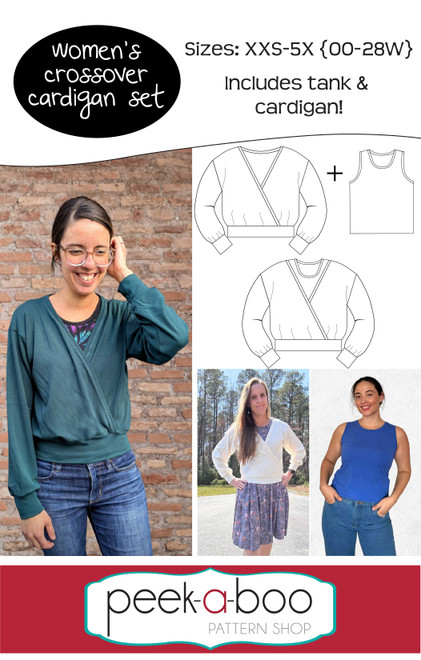 Women's Crossover Cardigan Pattern 