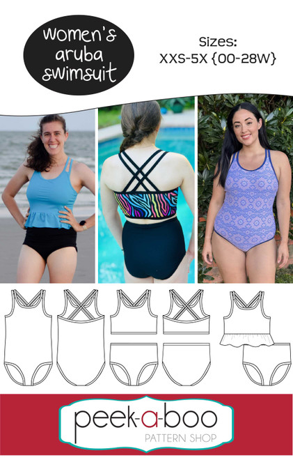 Women's Aruba Swimsuit Pattern 