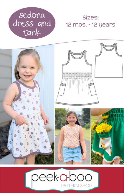 Girl's Sedona Dress & Tank Pattern 