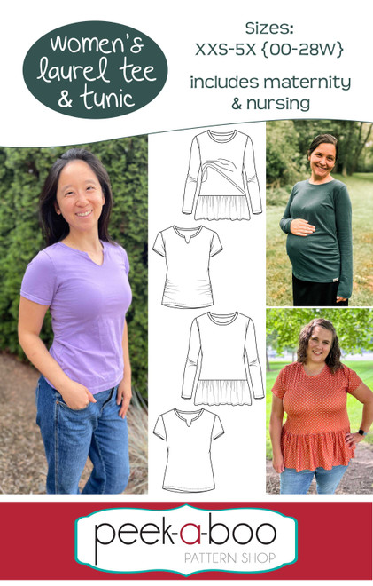 Women's Laurel Tee & Tunic Pattern 
