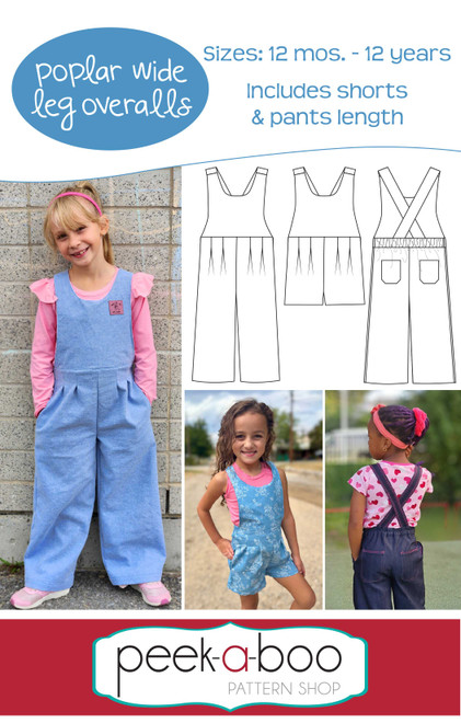 Poplar Wide Leg Overalls Pattern 