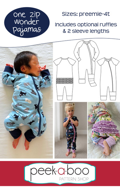 One Zip Wonder Pajamas Pattern