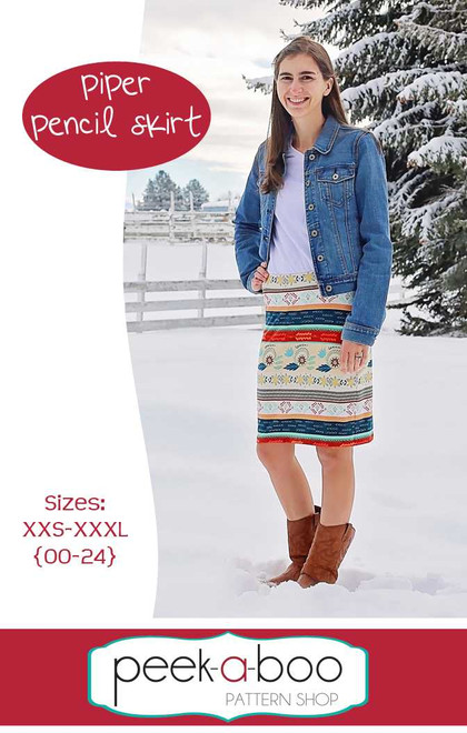 Piper Women's Pencil Skirt Pattern 