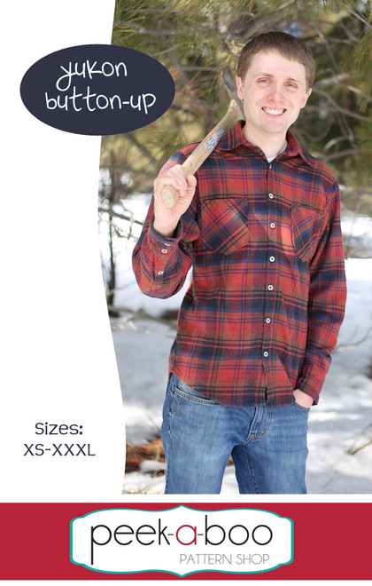 Yukon Button-Up shirt sewing pattern for men