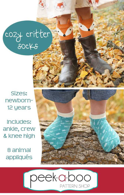 Cozy Critter Socks Pattern 