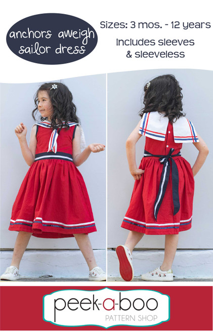 Anchors Aweigh Sailor Dress Pattern 