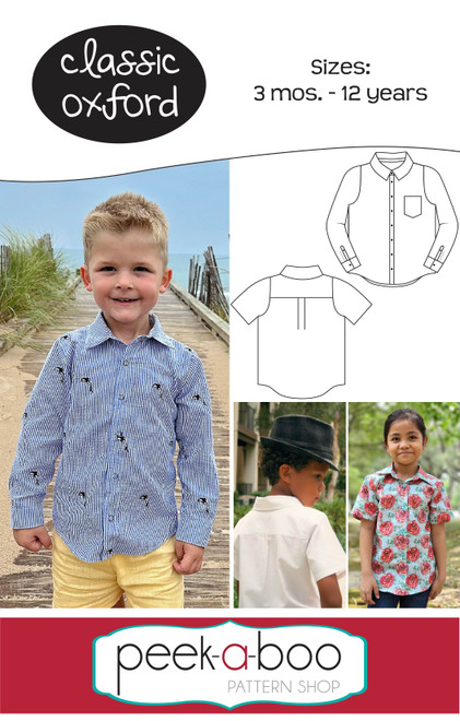 Classic Oxford Button-Up Shirt Pattern
