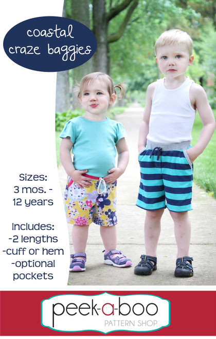Coastal Craze Baggy Shorts Pattern | PDF Sewing Pattern