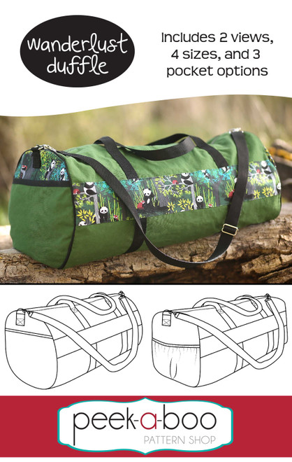 Wanderlust Duffle Bag Pattern 