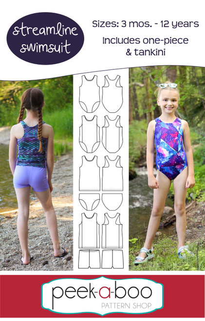 Streamline Racerback Swimsuit Pattern 