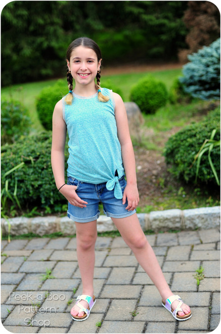 Bonnie Girl's Knot Top Pattern | PDF Sewing Pattern