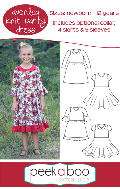 Avonlea Knit Party Dress Pattern 