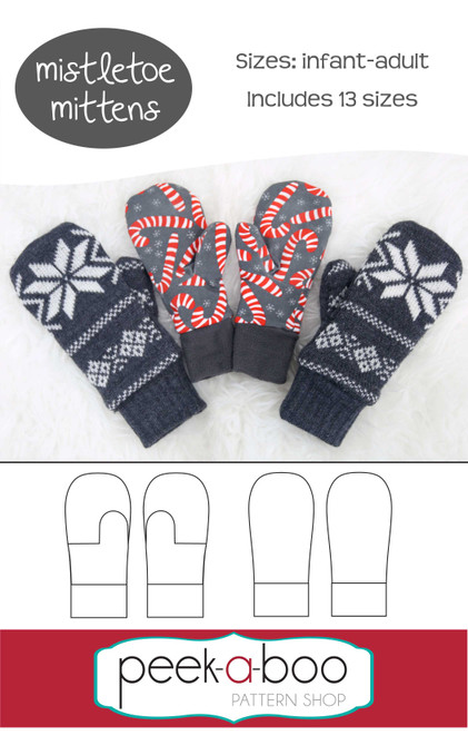 Mistletoe Mittens Pattern | PDF Sewing Patterns
