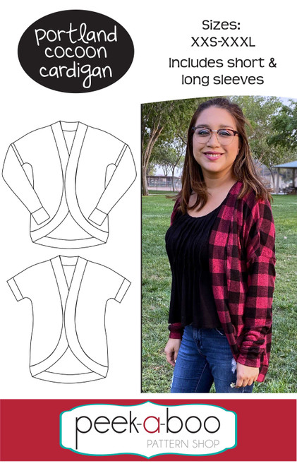 Portland Women's Cocoon Cardigan Pattern 