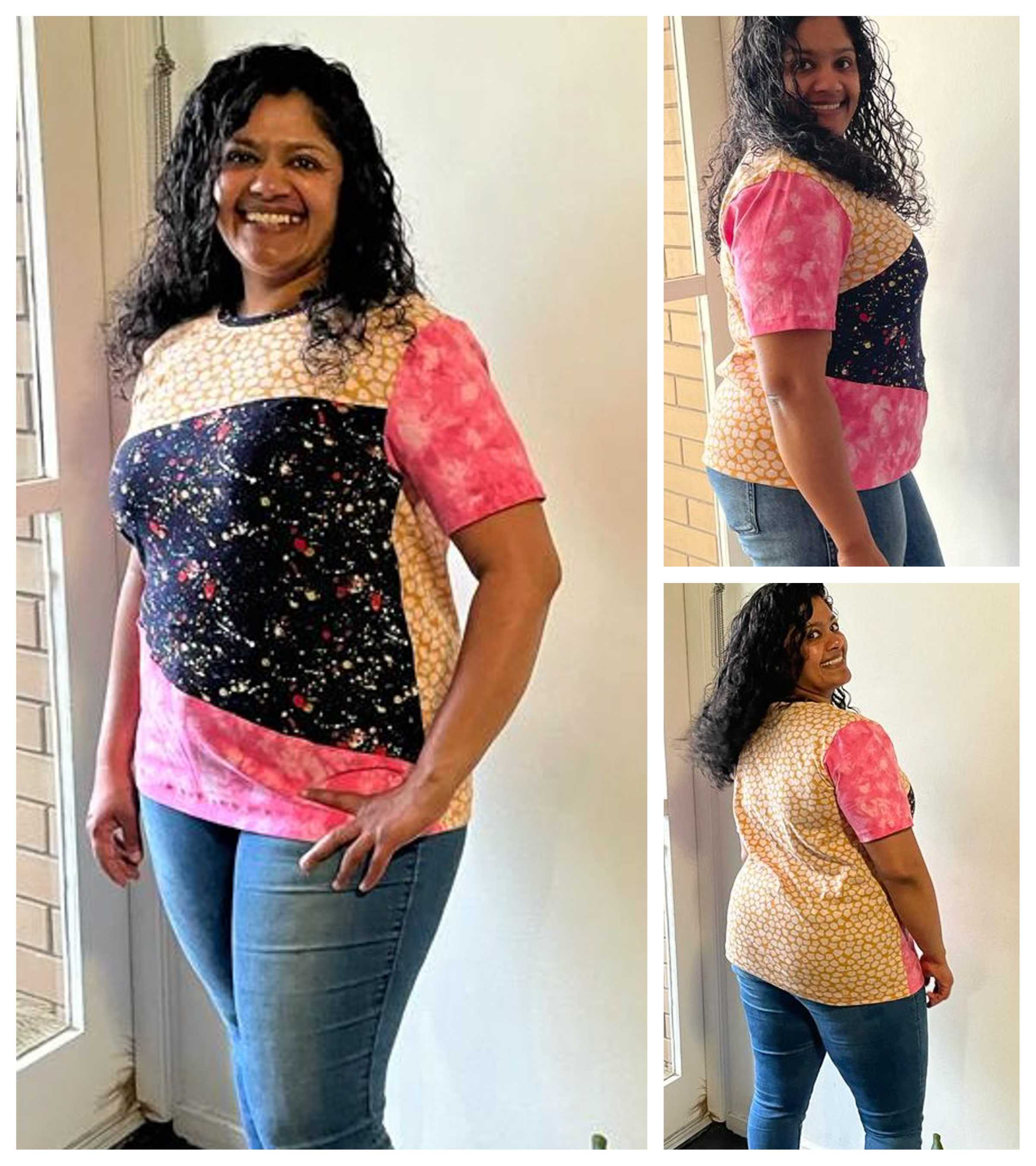 Adult Mix Tape Tee Pattern - Peek-a-Boo Pattern Shop