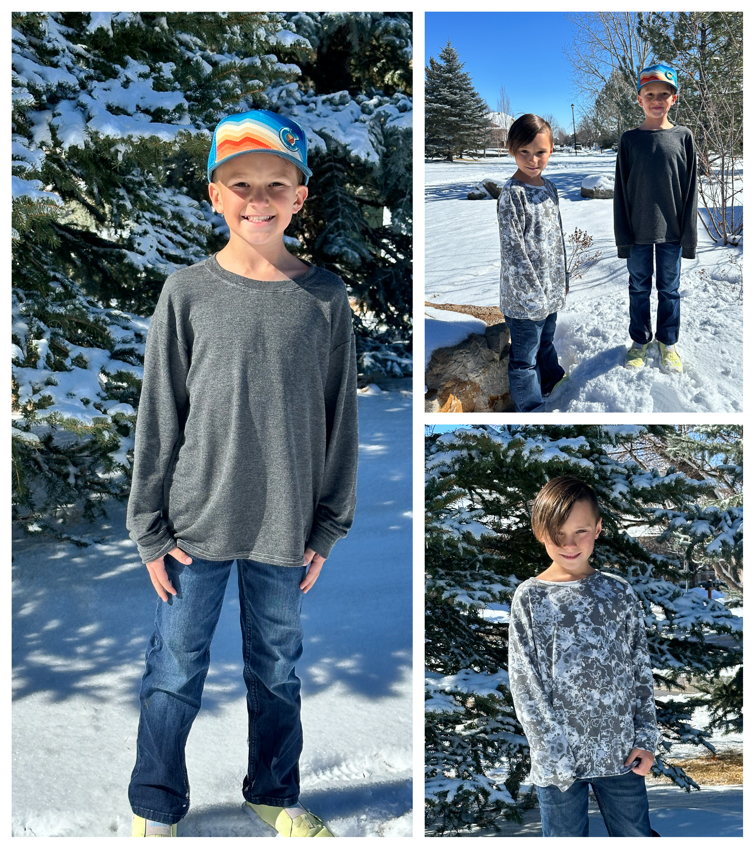 Kid's OG Oversized Tee Pattern - Peek-a-Boo Pattern Shop