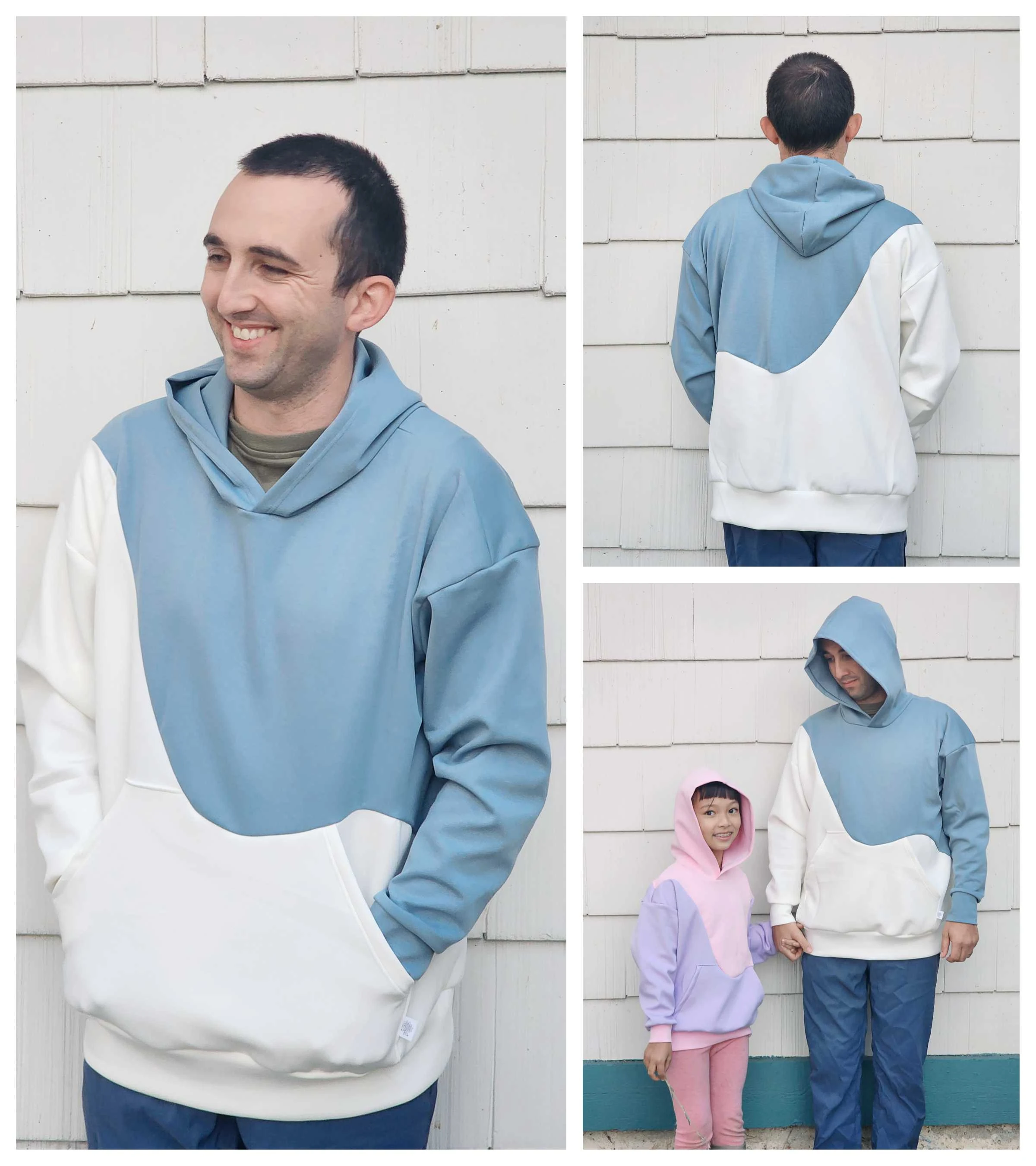 Adult Drip Hoodie Pattern - Peek-a-Boo Pattern Shop