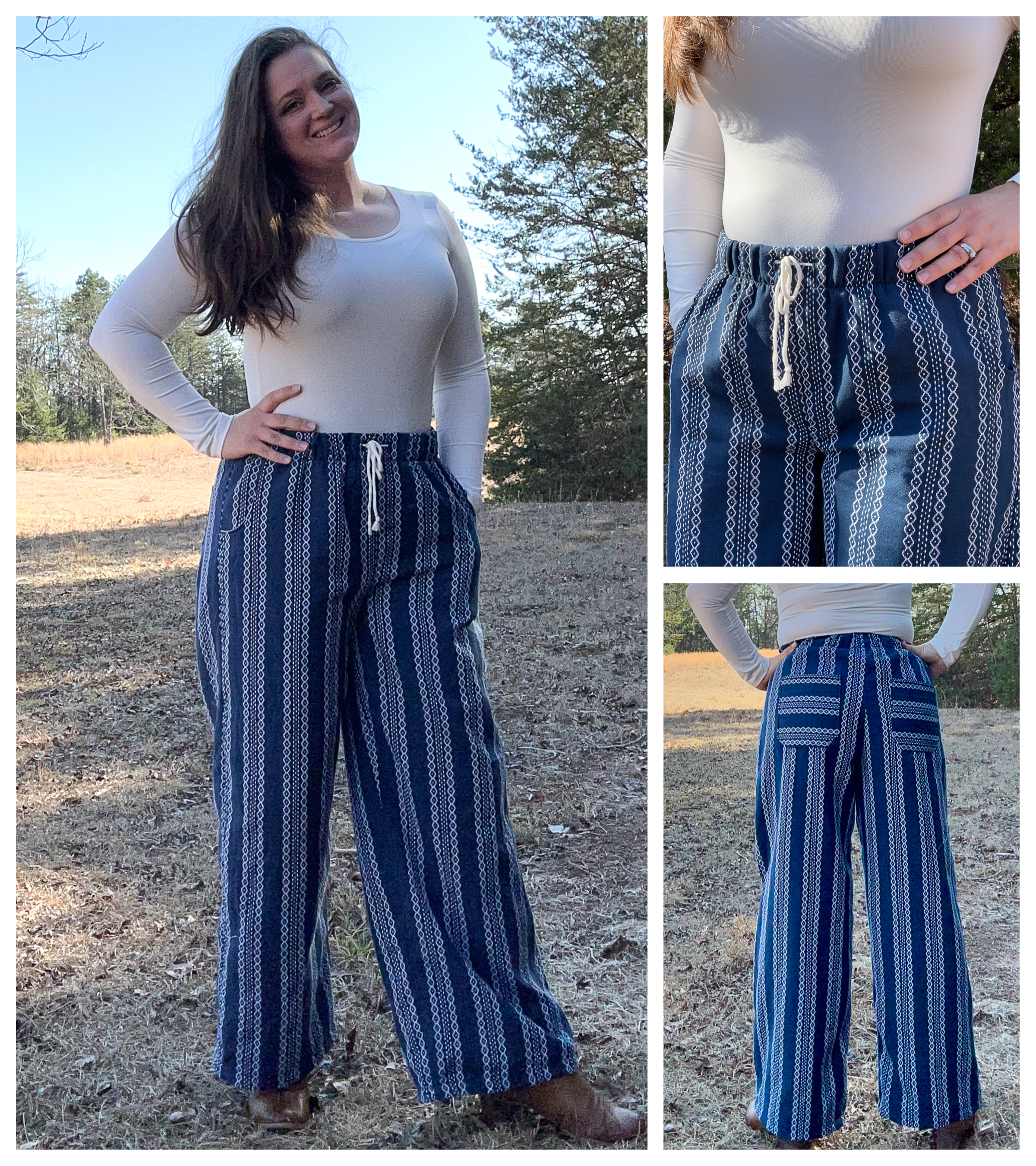 Women's Wide Leg Pants Pattern - Peek-a-Boo Pattern Shop