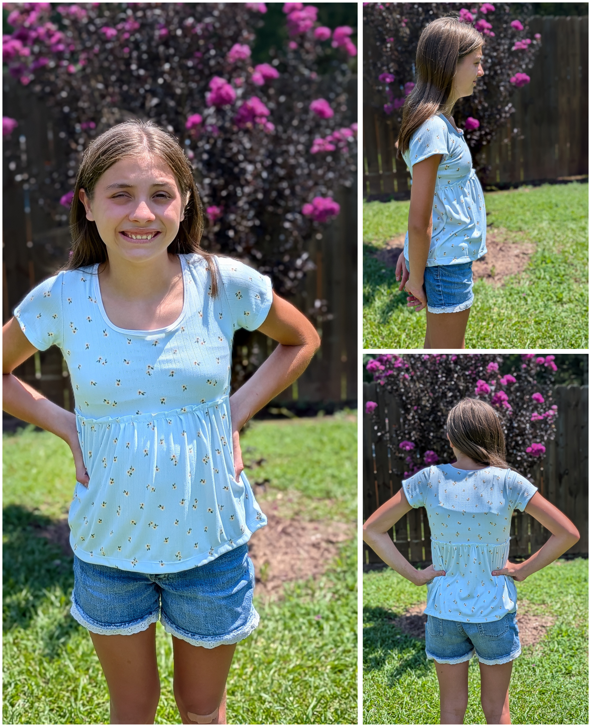 Girl's Babydoll Top Pattern - Peek-a-Boo Pattern Shop