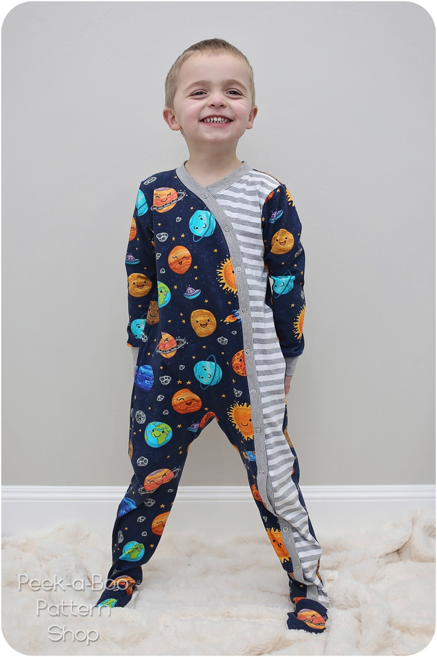 Lullaby Line Snap Pajamas Pattern PDF Sewing Pattern