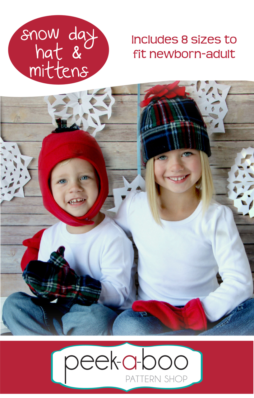 Snow Day Hat Mittens Pdf Sewing Pattern