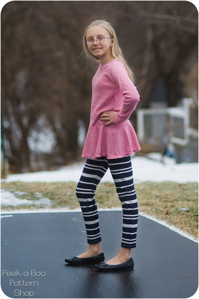 GOTAN jeggings for girls 2-16 years old PDF pattern