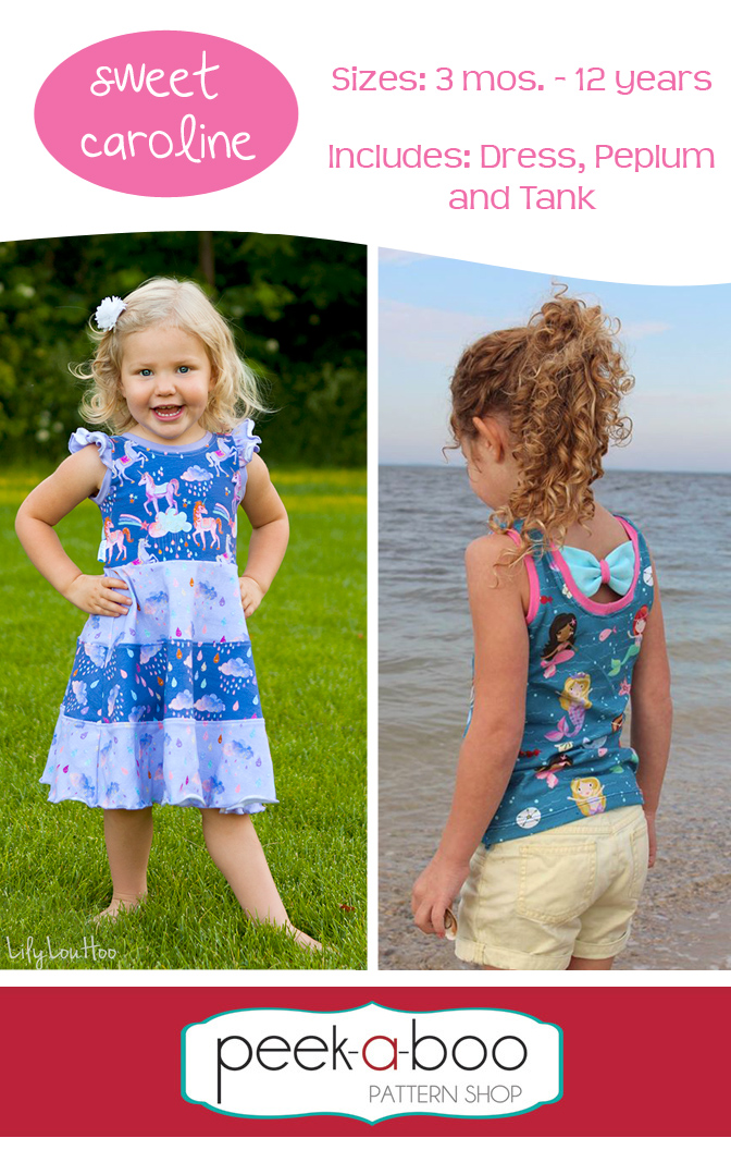 Sweet Caroline Top and Dress Pattern | PDF Sewing Pattern