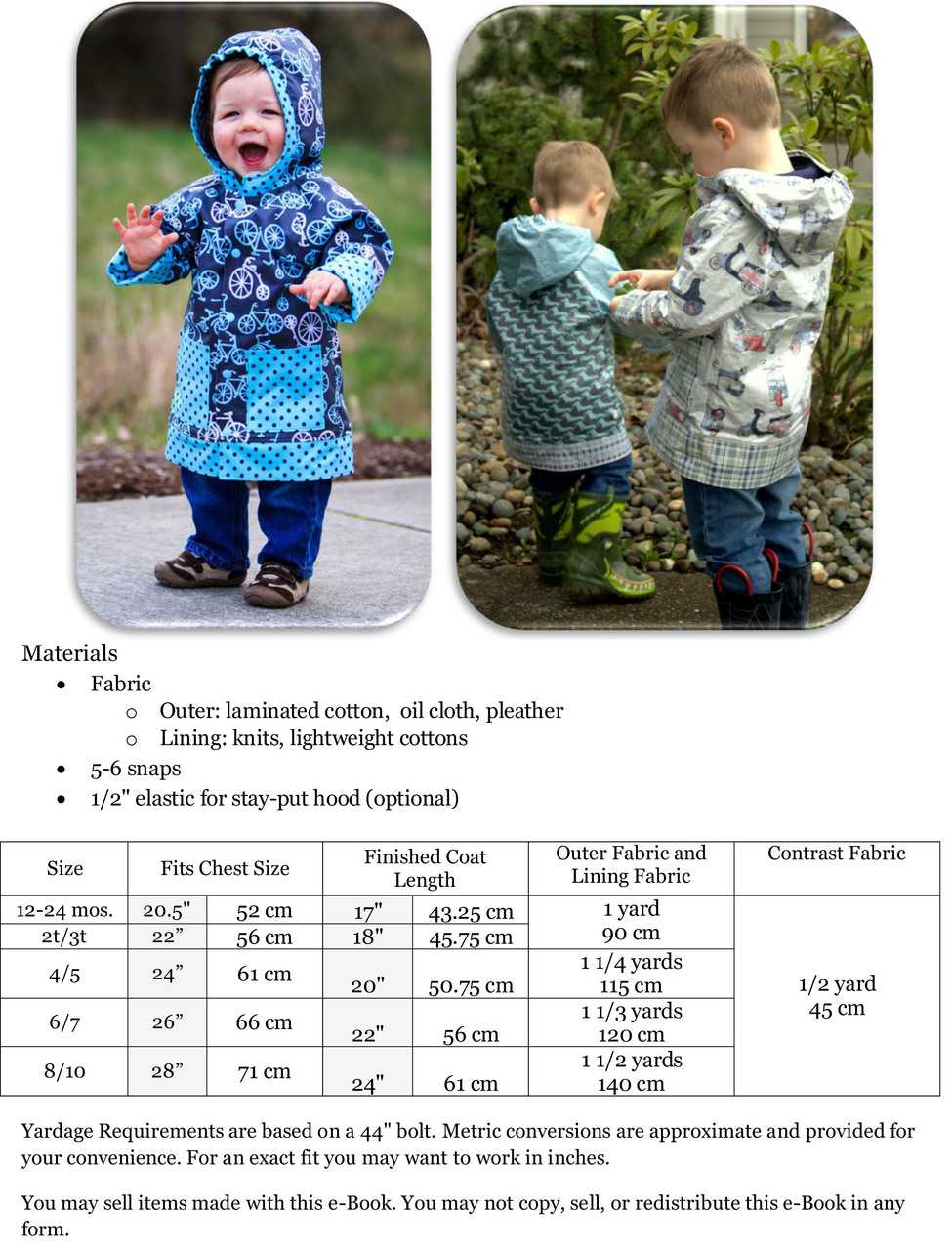 DIY Clear Raincoat With Pattern