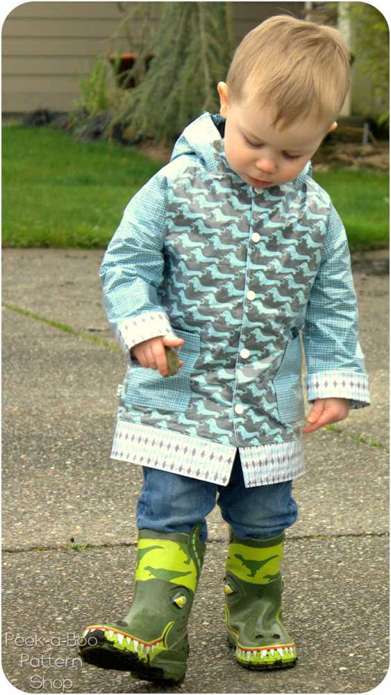 DIY Clear Raincoat With Pattern