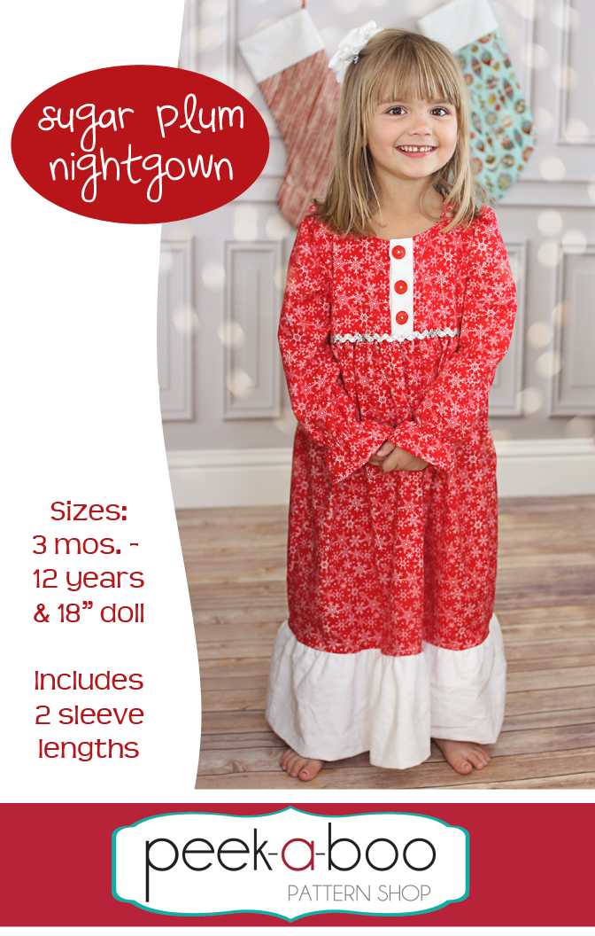 Sugar Plum Nightgown Pattern | PDF Sewing Pattern
