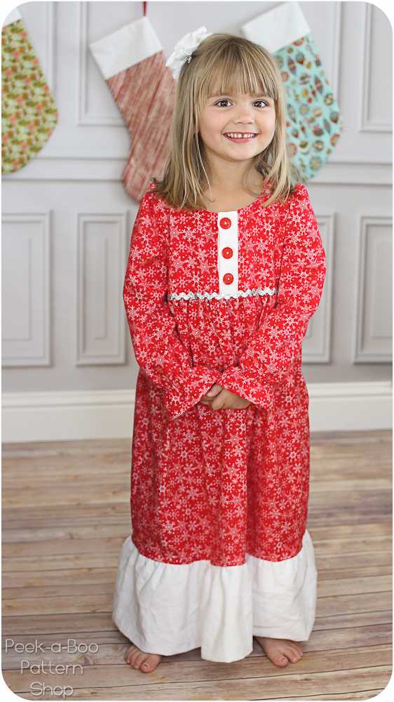 Sugar Plum Nightgown Pattern | PDF Sewing Pattern