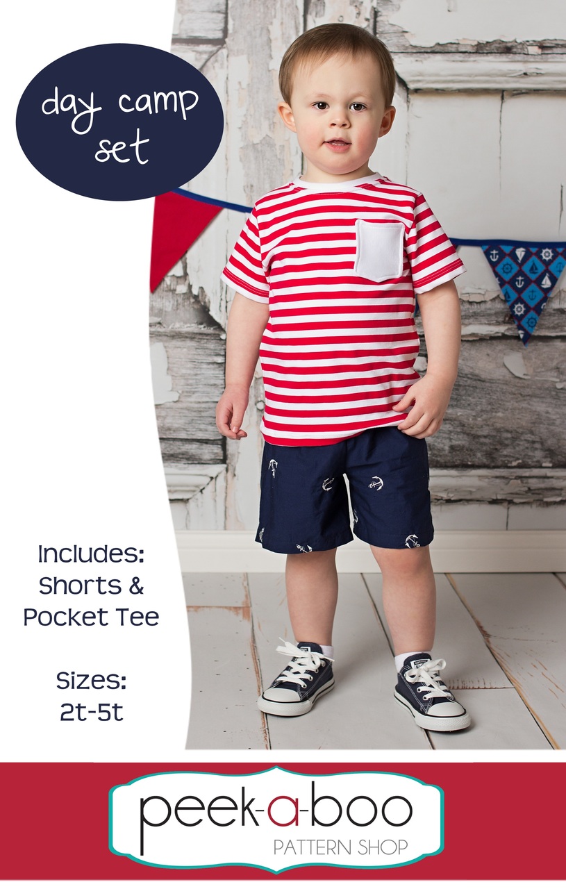 Free Shorts & T-Shirt Pattern | Day Camp Set