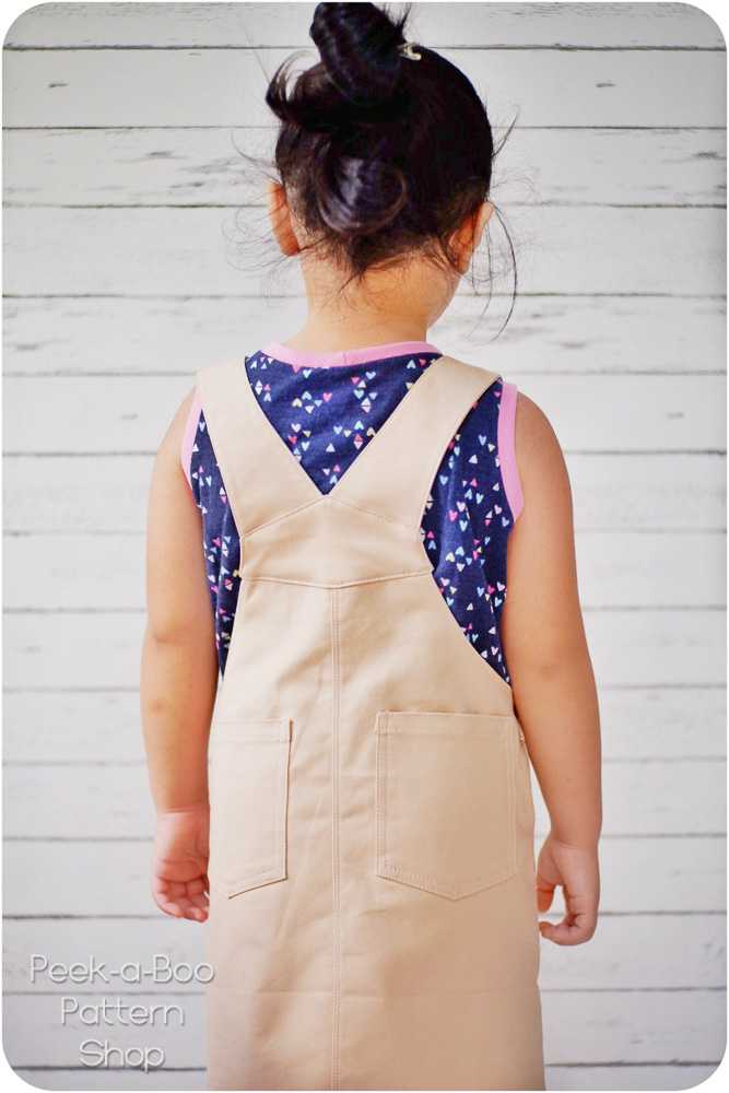 A Line Overall Jumper Dress PDF Sewing Pattern for Women