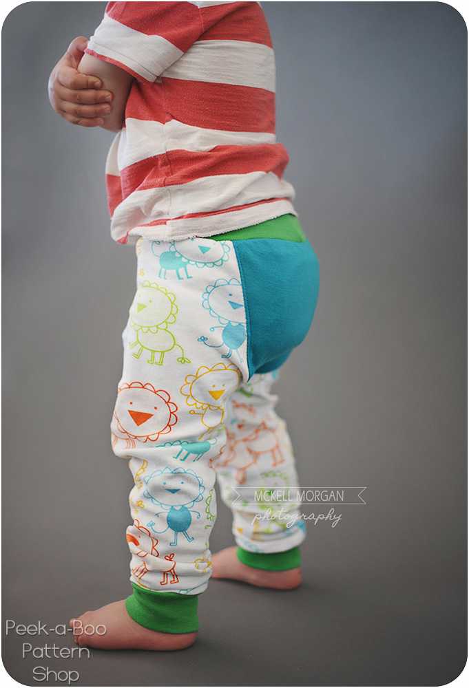 Happy Buns Britches Baby Pants Pattern | Peek-a-Boo