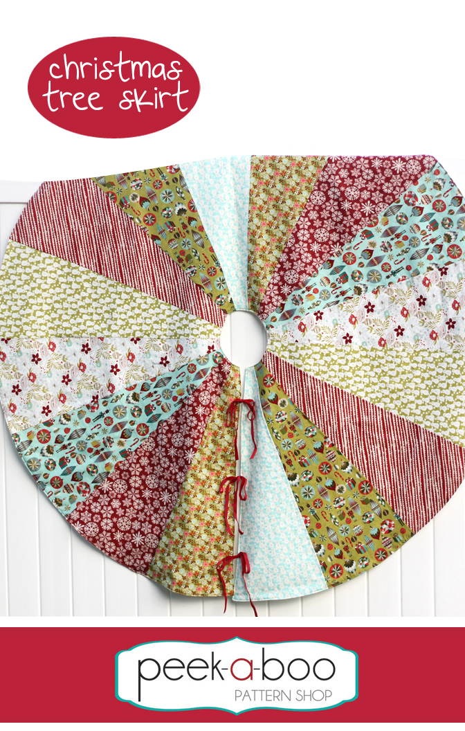 Christmas Tree Skirt Peek A Boo Pattern Shop