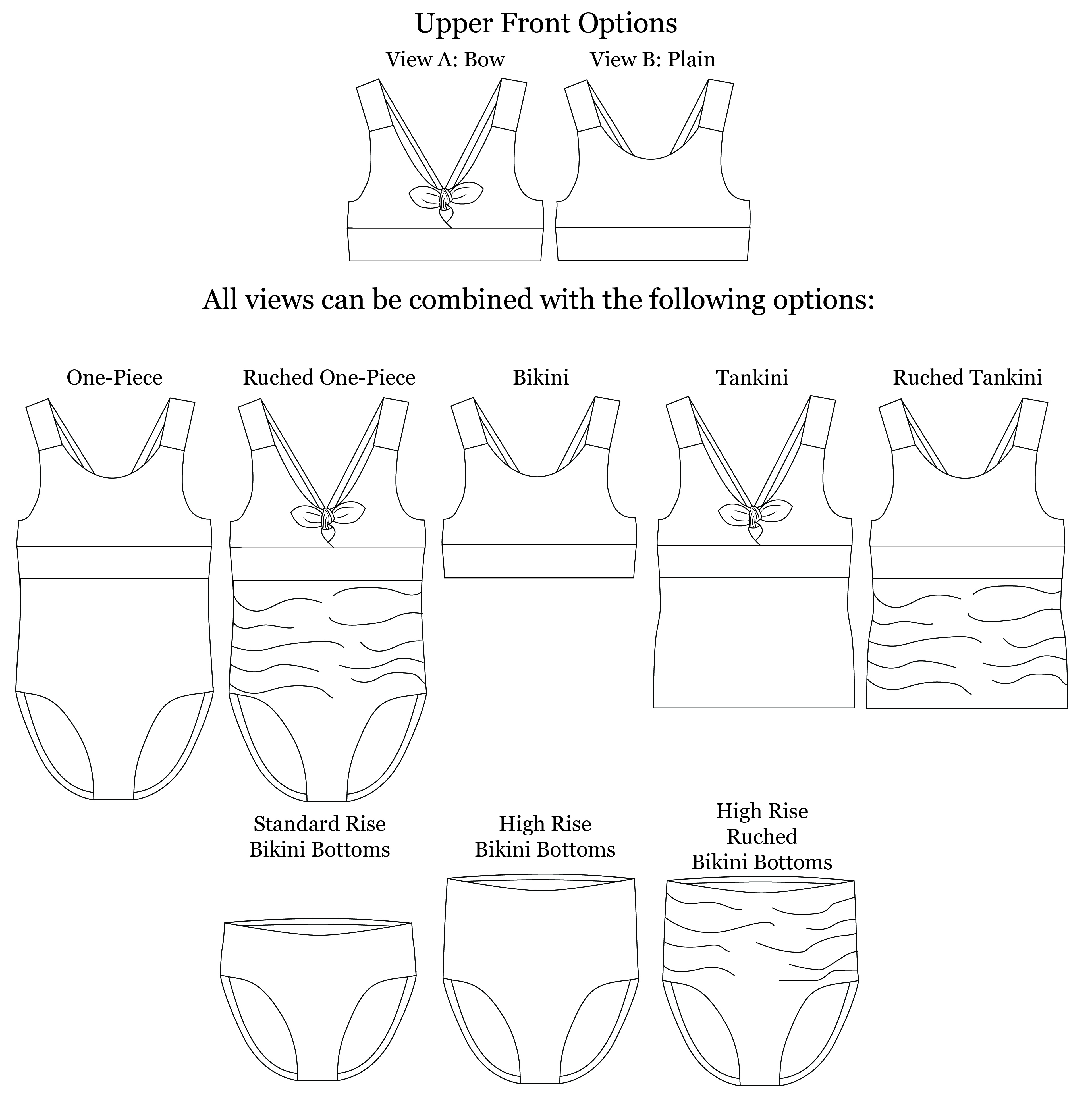 Paradise Women's Swimsuit Pattern | PDF Sewing Patterns