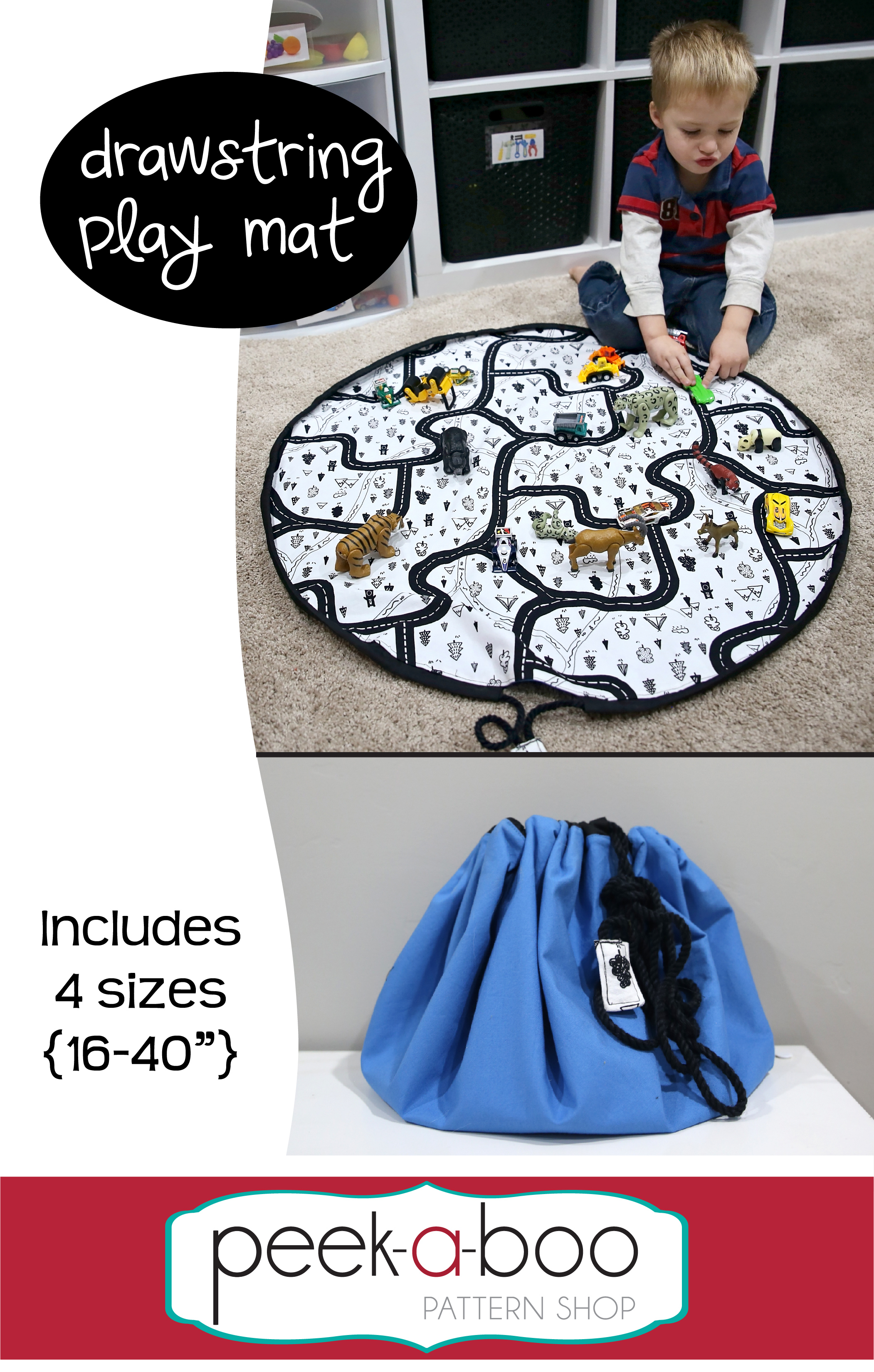 DIY Toy/Lego Bag and Playmat