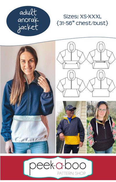 Adult Anorak Jacket Pattern | PDF Sewing Pattern