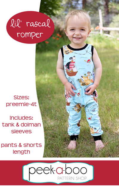 Lil' Rascal Romper Pattern | PDF Sewing Patterns