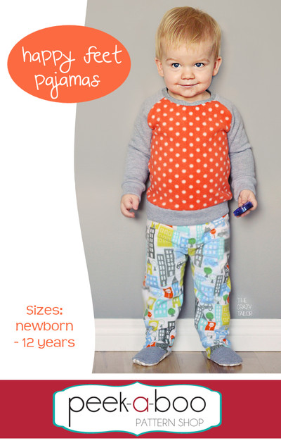 Happy Feet Pajamas Pattern | PDF Sewing Pattern