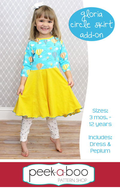 Children's Circle Skirt Petrol With Lions